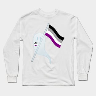 Pride Ghosts - Asexual Long Sleeve T-Shirt